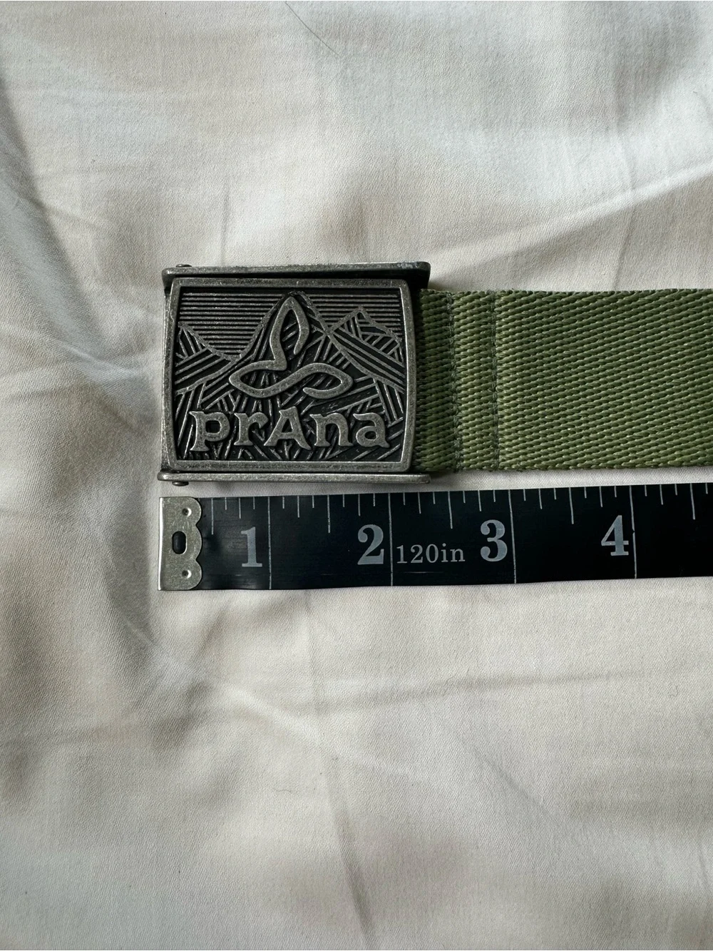Prana Union Belt with Logo Buckle